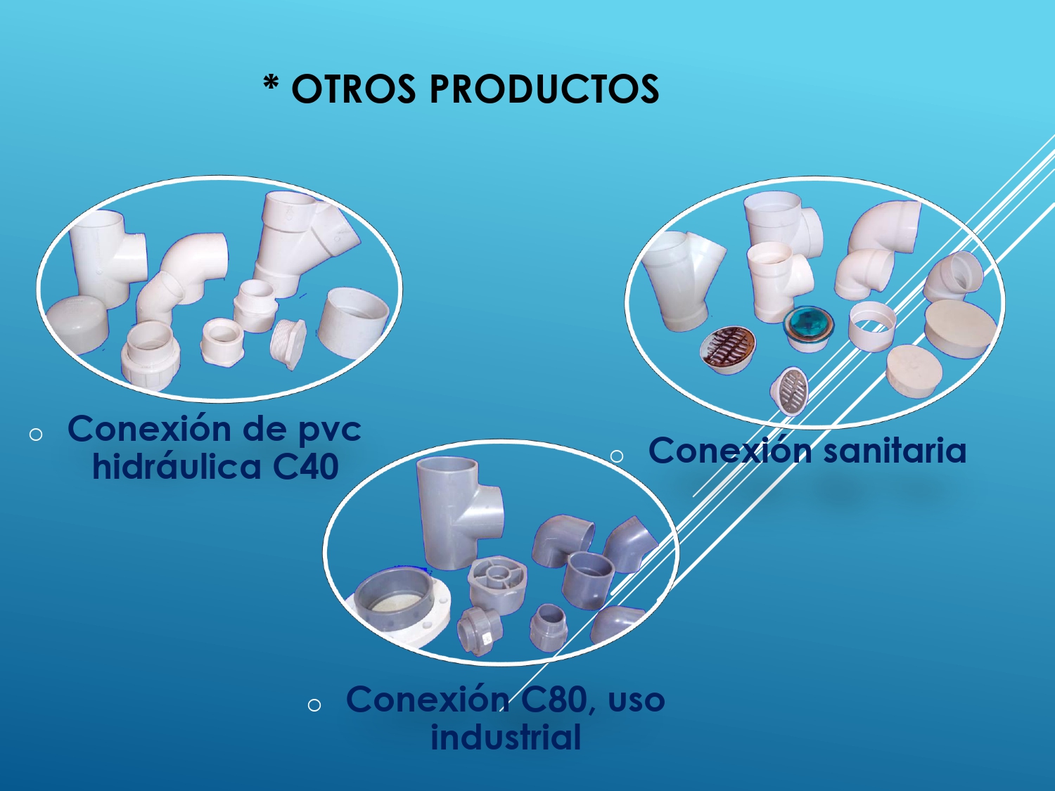 Conexión en PVC para Corrugado
